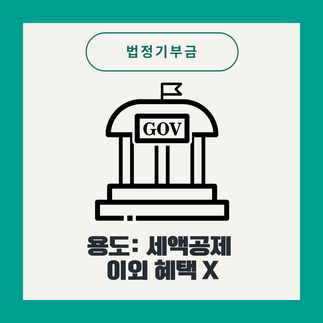 법정기부금의 혜택은 세액공제뿐이다.