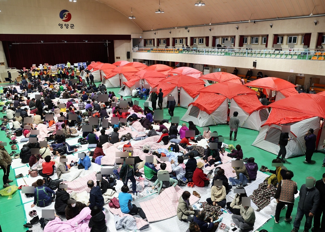영양군 산불 이재민 대피소