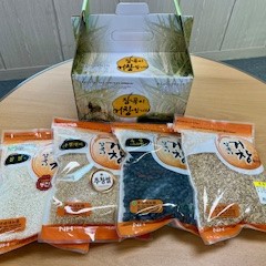 잡곡세트(찹쌀 1kg+현미 1kg+귀리 1kg+서리태 1kg)