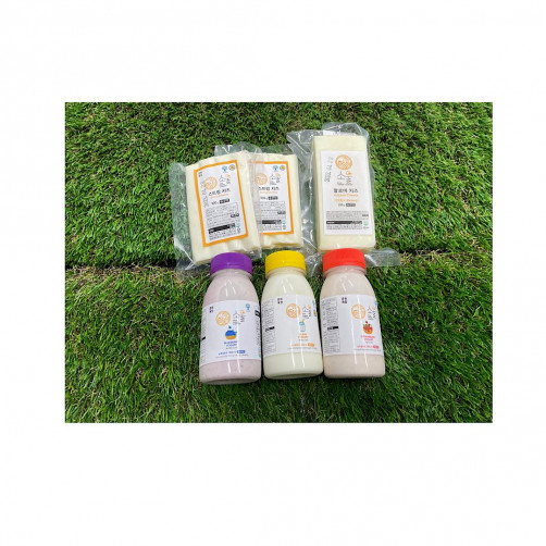 춘원목장 유제품 세트①(요거트 3개+스트링 2개+할로미 1개)