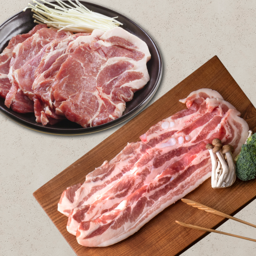 국내산 암돼지 목살 1.2kg (구이, 수육용 중 택 1)