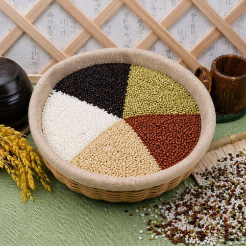 우렁이농법 친환경다섯쌀 4kg(흑미, 녹미, 적미, 찰현미, 찹쌀 각 0.8kg)