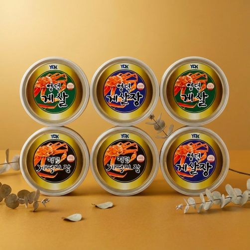 게딱지장 6캔(게딱지장 90g*2캔+게살 90g*2캔+게살장 90g*2캔)