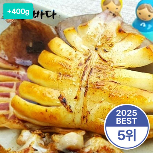 [이벤트] 오바다 국내산 반건조오징어 6미 1kg(0.6kg+0.4kg)