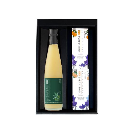 청숨 프리미엄 농축액 선물세트(청귤 500ml+발효약도라지농축액 10g*20포)