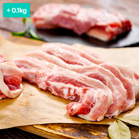 [이벤트] 한돈 국내산 삼겹살 1.2kg(1.1kg+0.1kg)