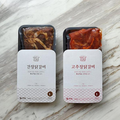프롬웰 닭갈비 630g(고추장, 간장닭갈비 각 210g*3팩)