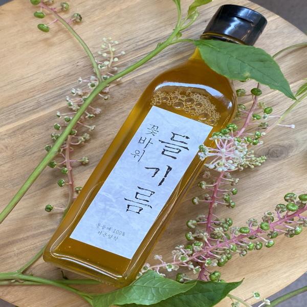 100% 국산 최상 꽃바위 들기름 선물세트 290ml