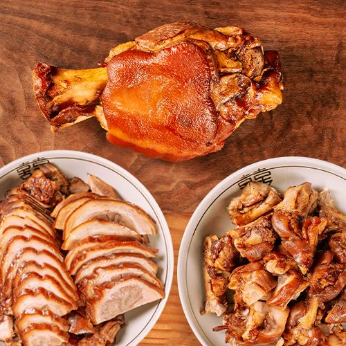 삼대가 국내산 족발 3종세트(고인돌족발600g+미니족발800g+순살족발300g)