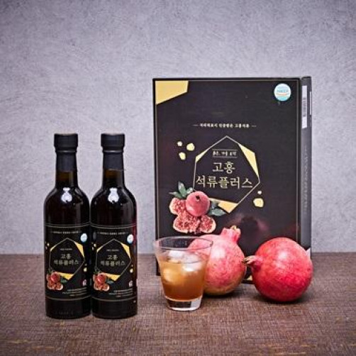 고흥석류 플러스 석류원액 750ml(375ml*2병)