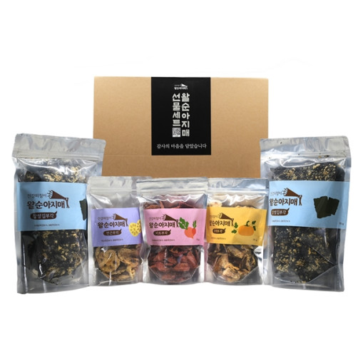 부각 선물세트 350g(김 70g*2팩+비트 70g+연근 70g+호박 70g)
