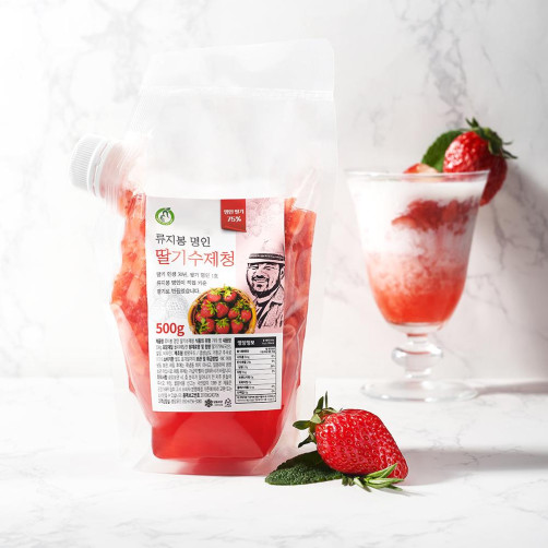 류지봉명인 딸기수제청 2kg(1kg*2팩) 
