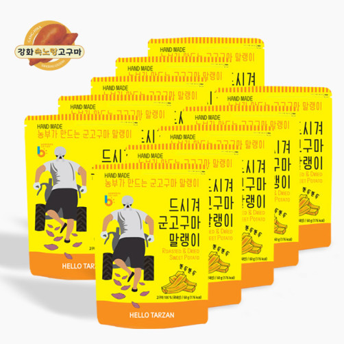 강화도 농부가 만드는 군고구마 말랭이 720g(60g*12봉)