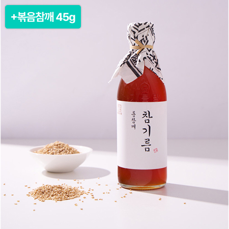 [이벤트]국내산 선물세트 참기름 350ml+국내산 볶음깨 45g