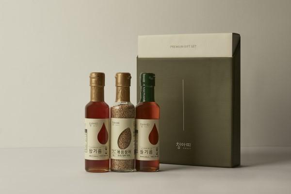 실속 구성 선물세트(참기름 180ml+들기름 180ml+볶은참깨 90g)