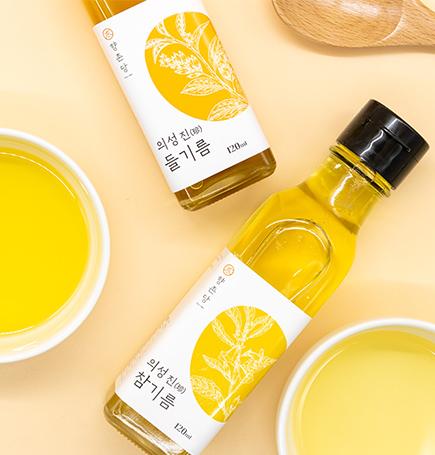 60년 전통 저온압착 참·들기름(참기름 120ml+들기름 120ml)