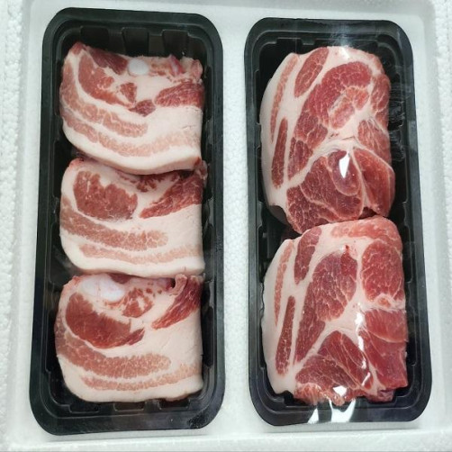 한돈 세트 1.1kg(삼겹살 550g+목살 550g)