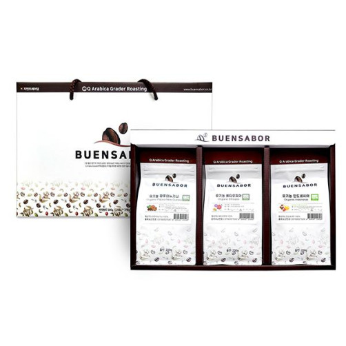 유기농 원두 3종 선물세트 600g(200g*3봉)