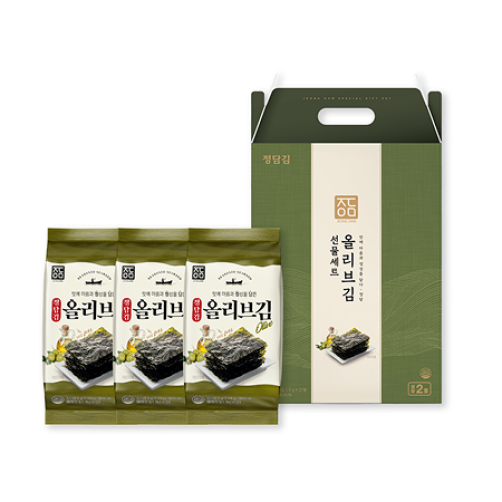 정담2호 올리브김 선물세트 81봉(27봉*3개)