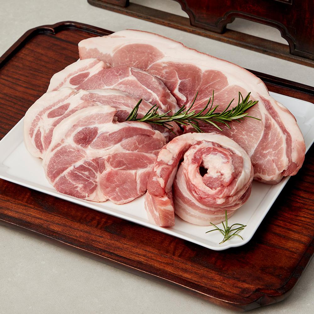 청양더한우 임꺽정 한돈세트 1.03kg(삼겹살 480g+목살 550g)