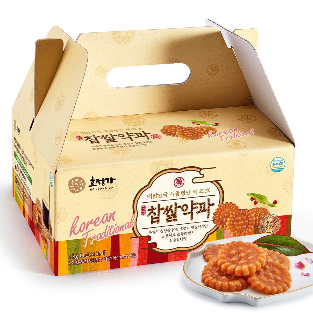 호정가 달콤한 전통과자 찹쌀약과세트 1kg(약 25~30개입)