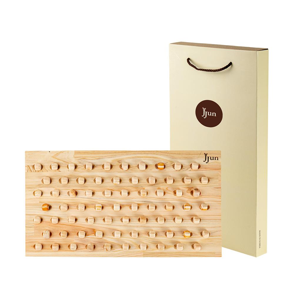 편백나무 사각 큐브 발지압판(약 440mm*240mm)