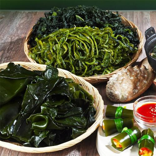 고흥산 해산물세트 3kg(염장미역 1kg+쌈다시마 1kg+미역줄기1kg)