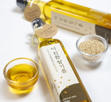 저온압착 딱 한번 착유한 더진한 참기름 250ml