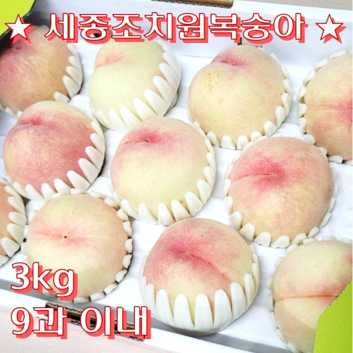 118년 전통 조치원 복숭아(3kg, 4kg 중 택1)