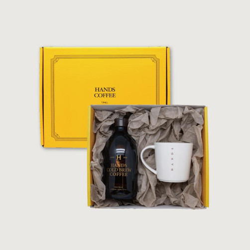 핸즈커피 선물 세트(머그잔 1잔+더치 원액 500ml)