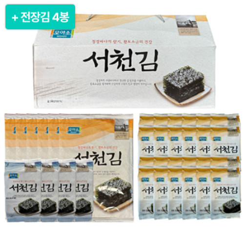  [이벤트] 서천김 선물세트 3호(전장 6봉+도시락 24봉+식탁 4봉)+전장김4봉