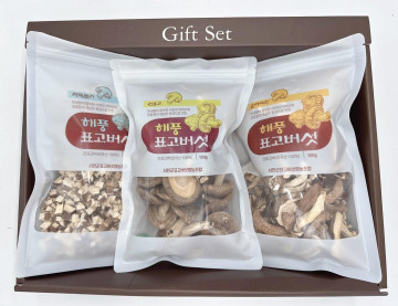 해풍 건표고버섯 3종 선물세트(건표고, 마른표고, 말린버섯 100g)