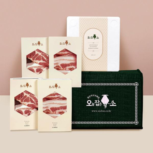 1+등급 한돈 구이세트 1kg(삼겹살 500g+목살 500g)