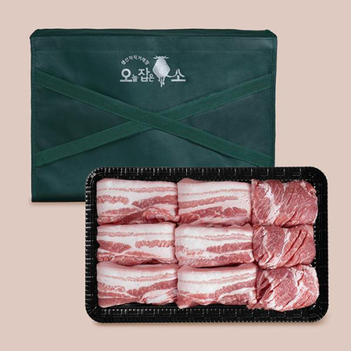 1+등급 한돈 선물세트 1.8kg(삼겹살 1.2kg+목살 0.6kg)