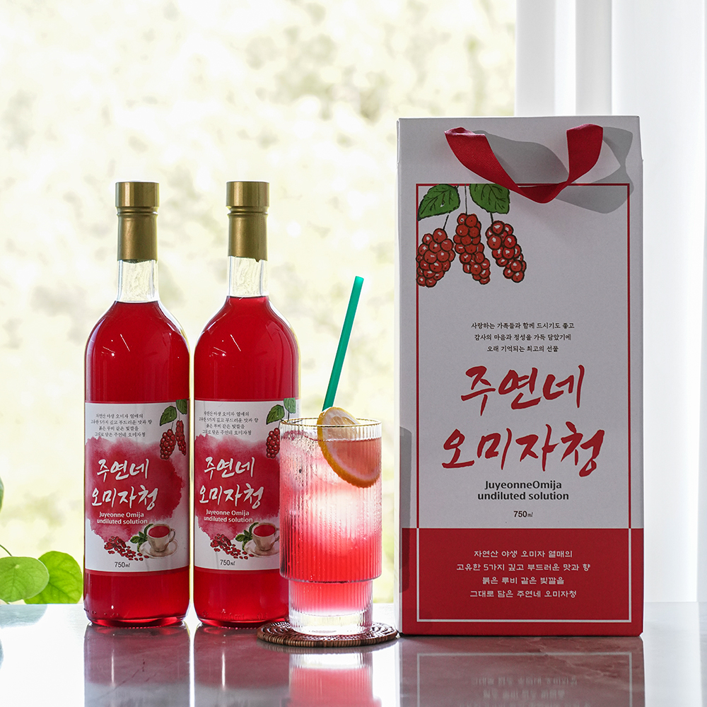 오미자청 원액 (750ml*2병) 산지직송 엑기스