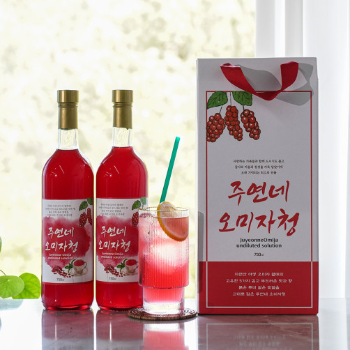 오미자청 원액 (750ml*2병) 산지직송 엑기스