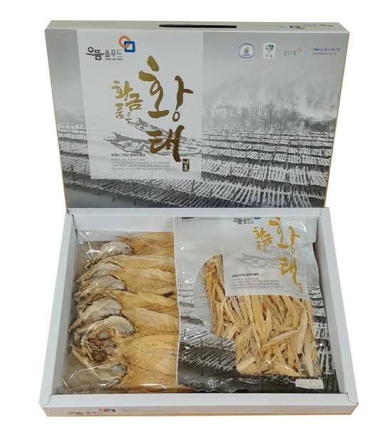 황금품은황태 선물세트 프리미엄 5호(황태포 5마리+황태채 150g)
