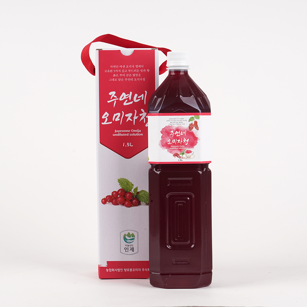 오미자청 원액 100% 1.5L 산지직송 엑기스