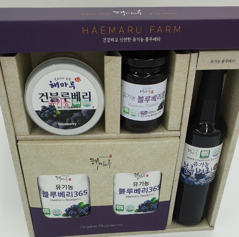 유기농 블루베리 4종 가공품 종합선물세트