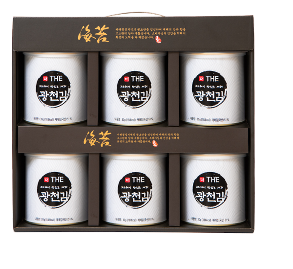 재래선물세트 광천김 180g(30g*6캔)