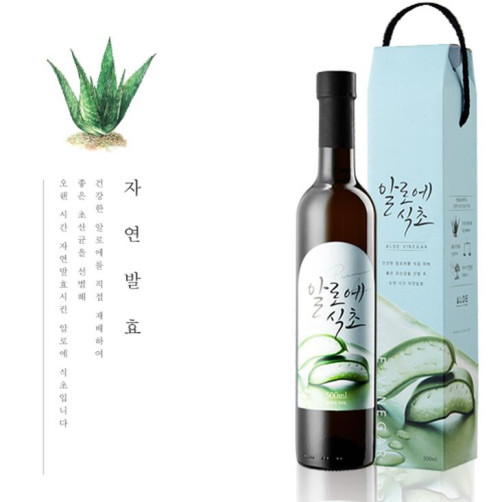 알로에식초 500ml+리얼알로에 사포나리아 비누 1장