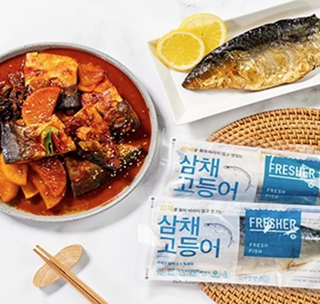 필렛 가시 제거 왕특대 삼채 고등어1.7kg(100g*17팩)
