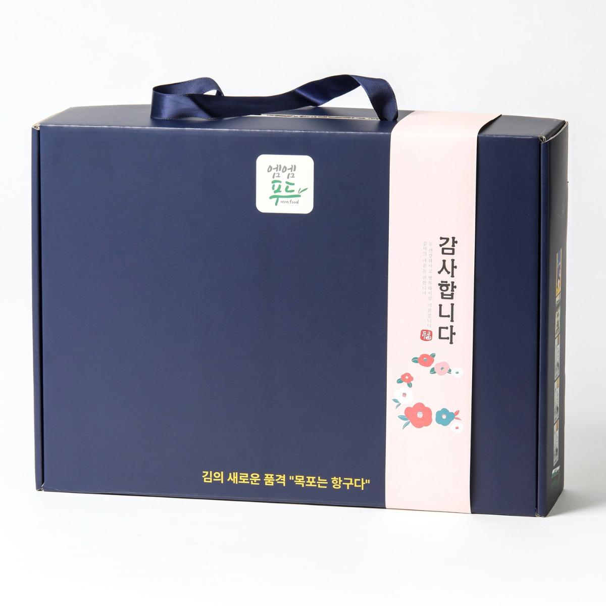 목포는 항구다 선물세트 147.5g(김스낵 30g*4개+한끼 매생이탕 5.5g*5개)