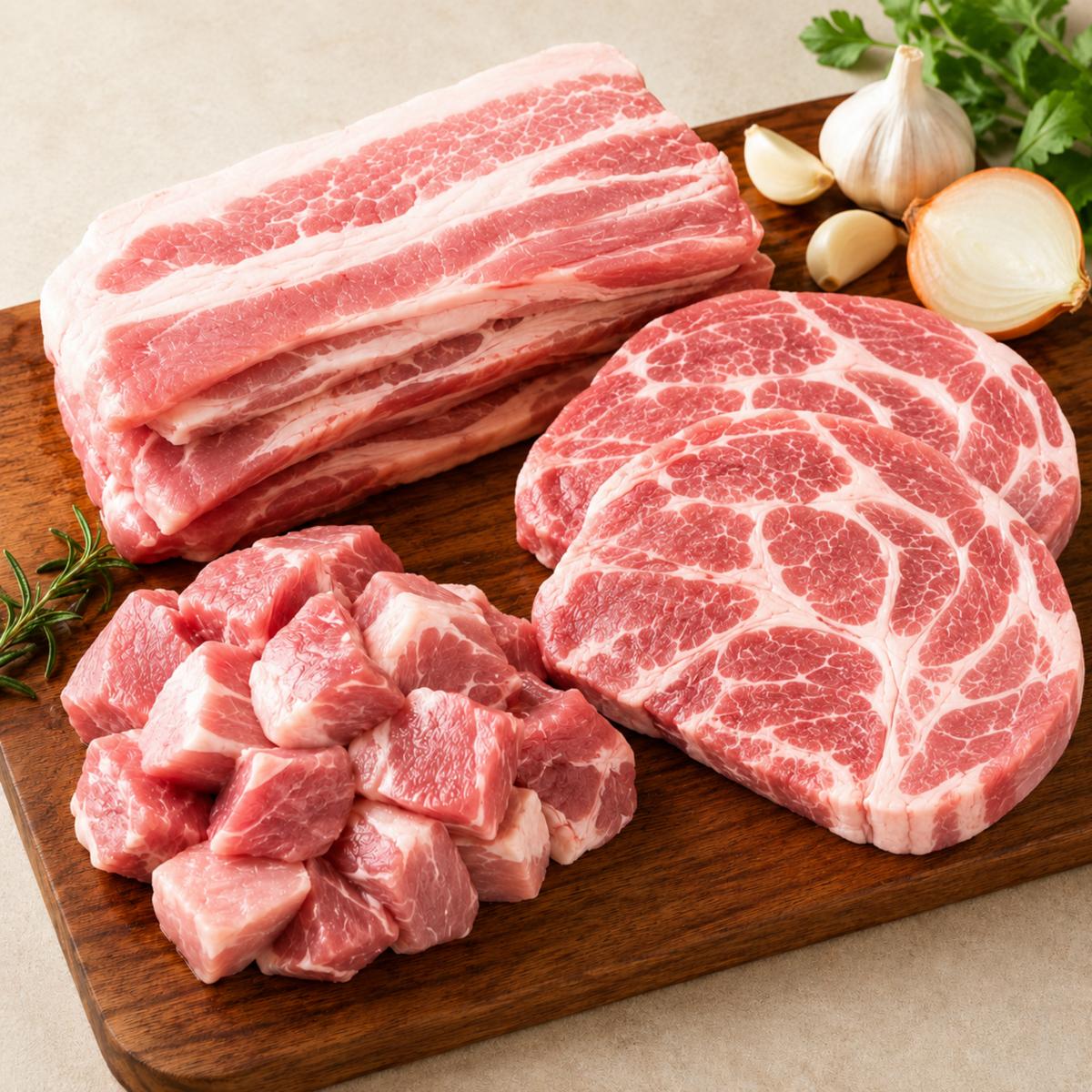 한돈 한판 모듬 1.2kg(삼겹 0.4kg+목살 0.4kg+앞다리살 0.4kg)