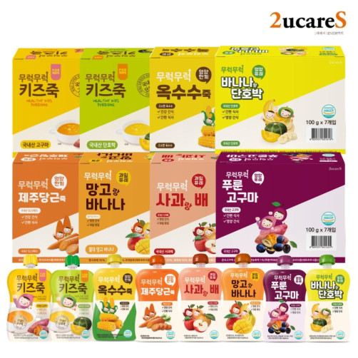 영양퓨레 키즈죽 14팩(고구마, 단호박, 제주당근, 옥수수, 고구마, 바나나단호박 등)