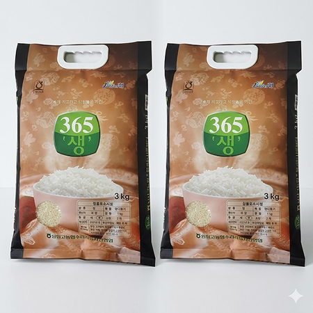 장성농협 산지직송 365생 쌀 10kg(3kg*3포+500g*2포)