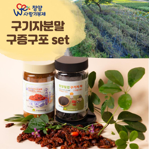 청양칠갑구기자 선물세트 240g(구증구포90g+분말150g)