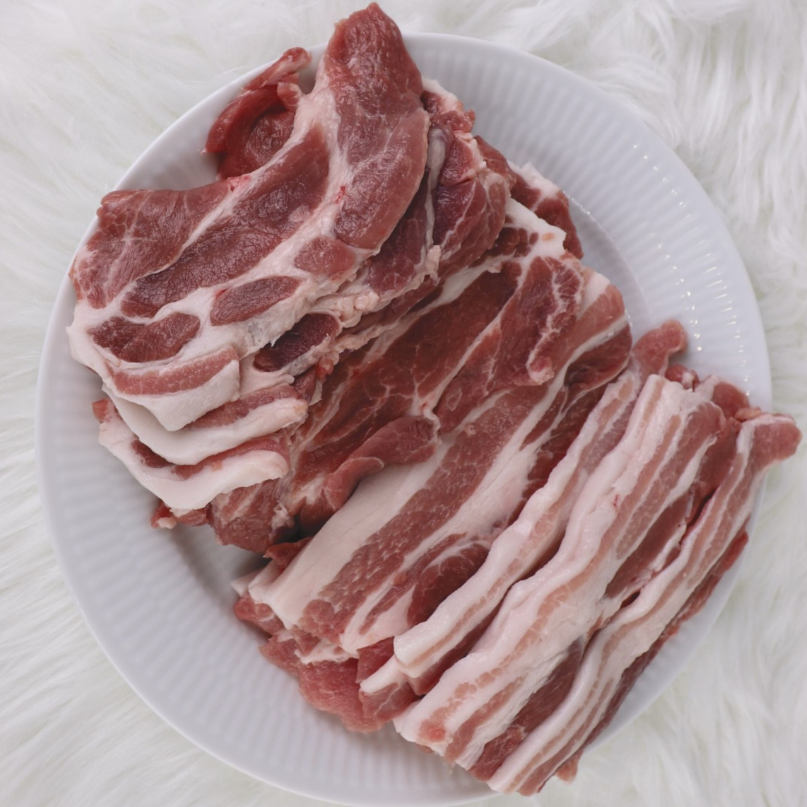 한돈 선물세트 1.3kg(생삼겹살 0.6kg+생목살 0.7kg)