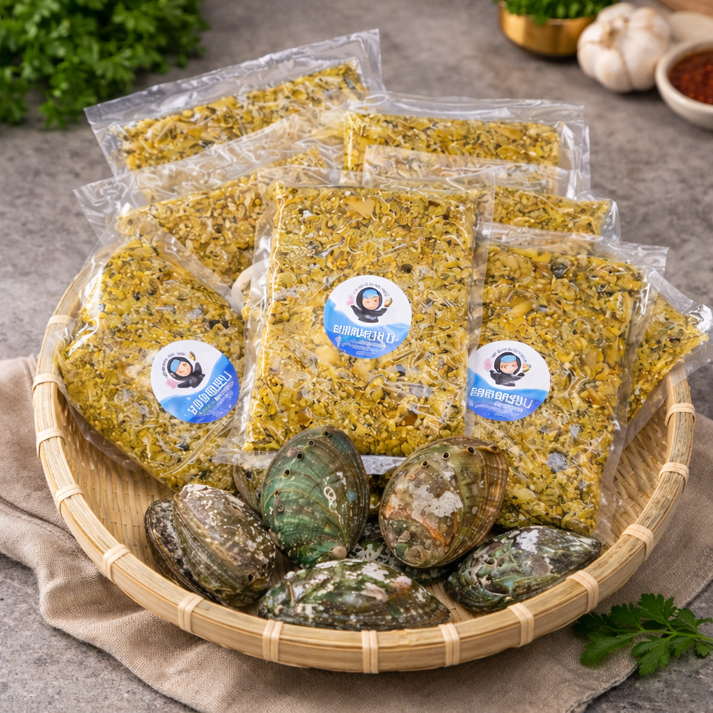 국내산 전복살&내장100% 전복죽 밀키트 600g(200g*3팩)