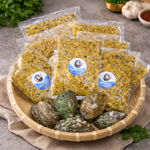 국내산 전복살&내장100% 전복죽 밀키트 600g(200g*3팩)